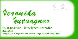 veronika hutvagner business card